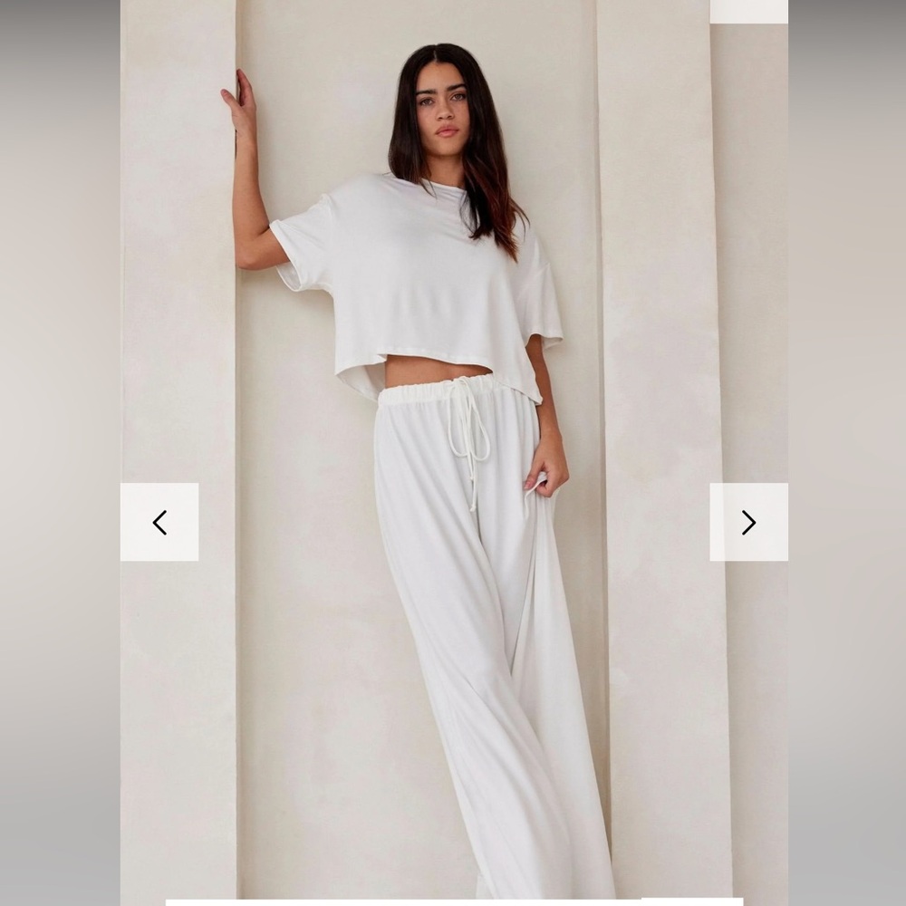 Bumpsuit Women's White Loungewear Set